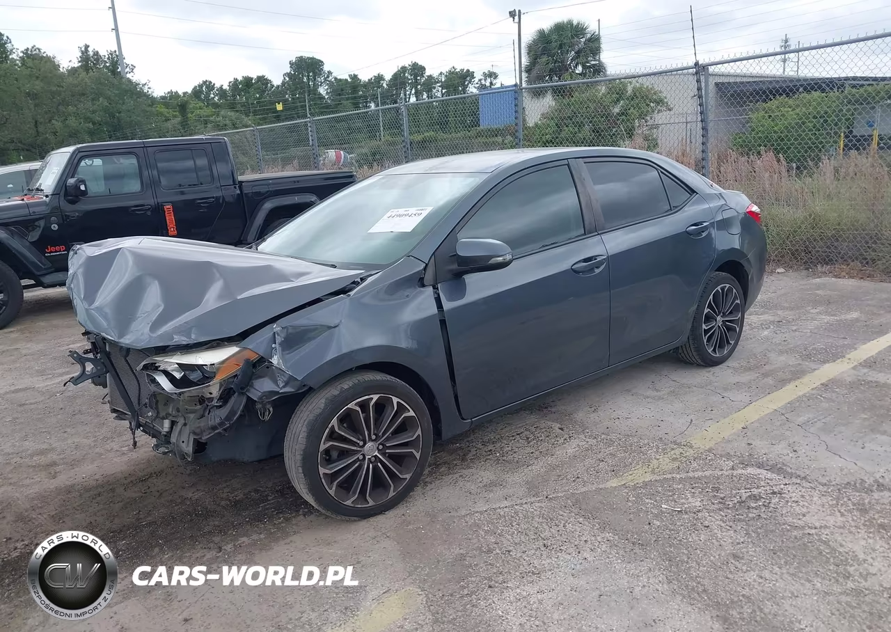 2015 Toyota Corolla S Plus VIN:5YFBURHEXFP248868 - 2
