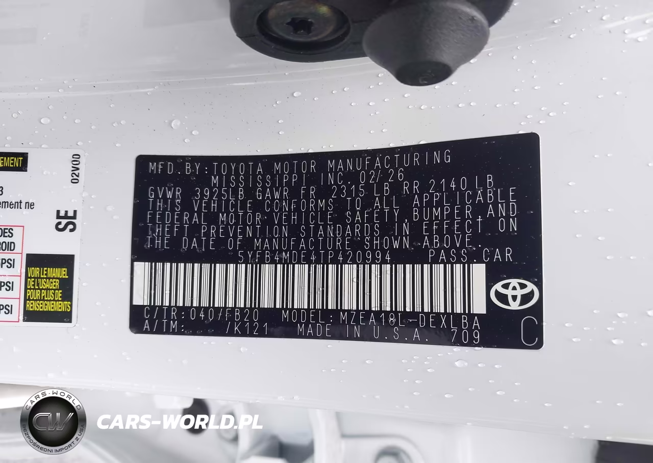 2026 Toyota Corolla Le VIN:5YFB4MDE4TP420994 - 9