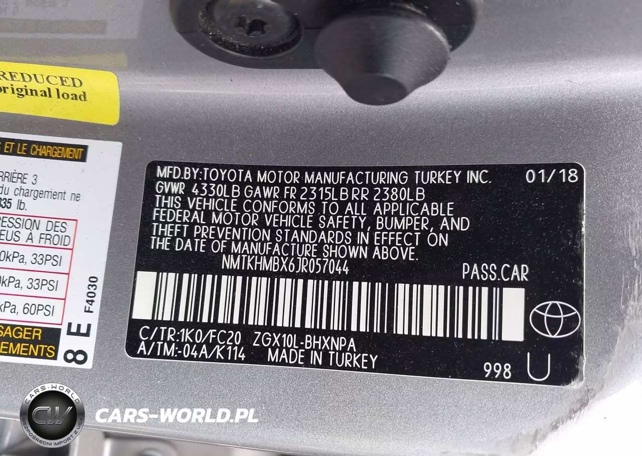 2018 Toyota C-Hr Xle Premium VIN:NMTKHMBX6JR057044 - 9