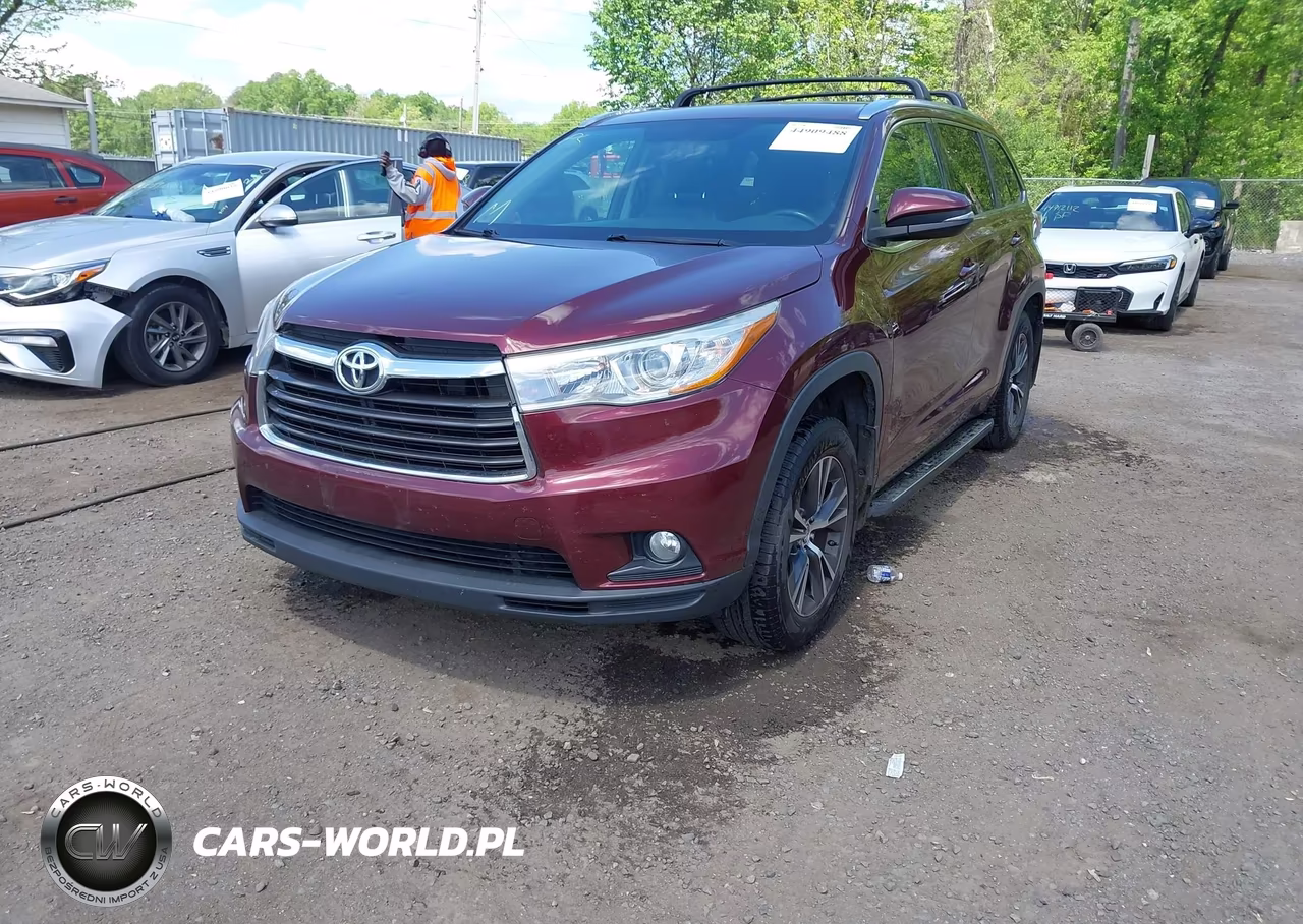 2016 Toyota Highlander Xle V6 VIN:5TDJKRFH7GS329057 - 2