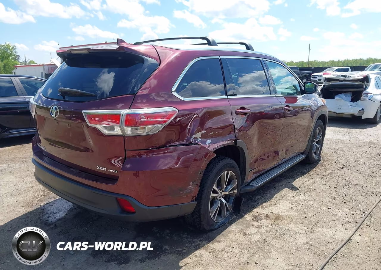 2016 Toyota Highlander Xle V6 VIN:5TDJKRFH7GS329057 - 6