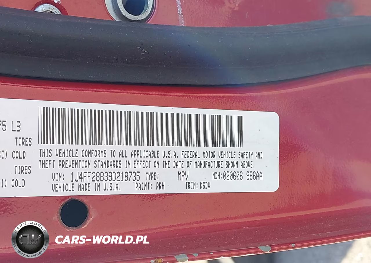 2009 Jeep Patriot Sport VIN:1J4FF28B39D218735 - 9
