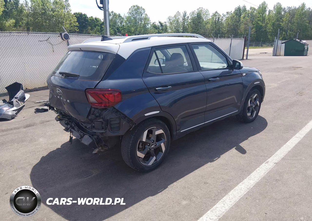 2021 Hyundai Venue Denim VIN:KMHRC8A36MU089671 - 4