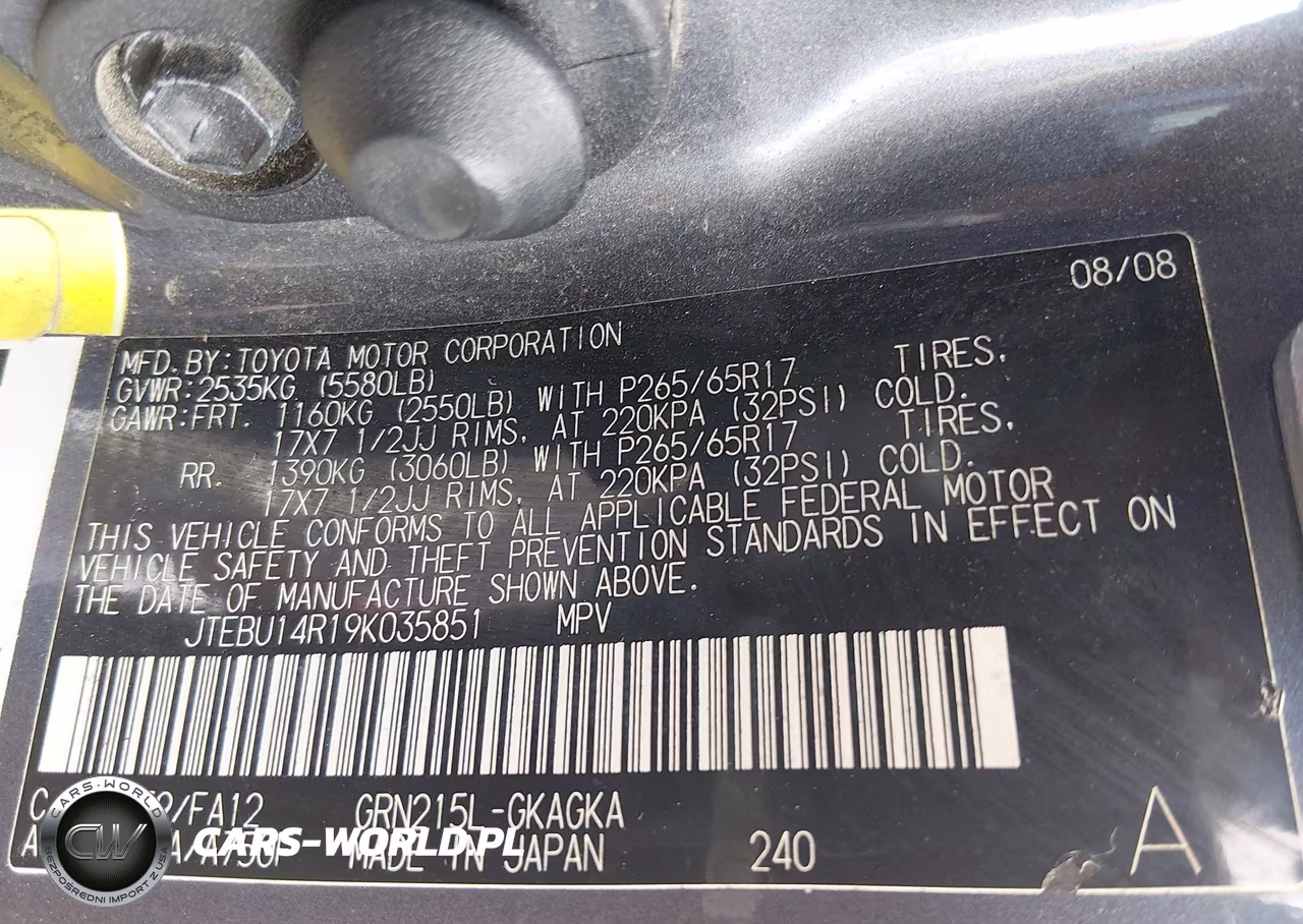 2009 Toyota 4Runner Sr5 V6 VIN:JTEBU14R19K035851 - 9
