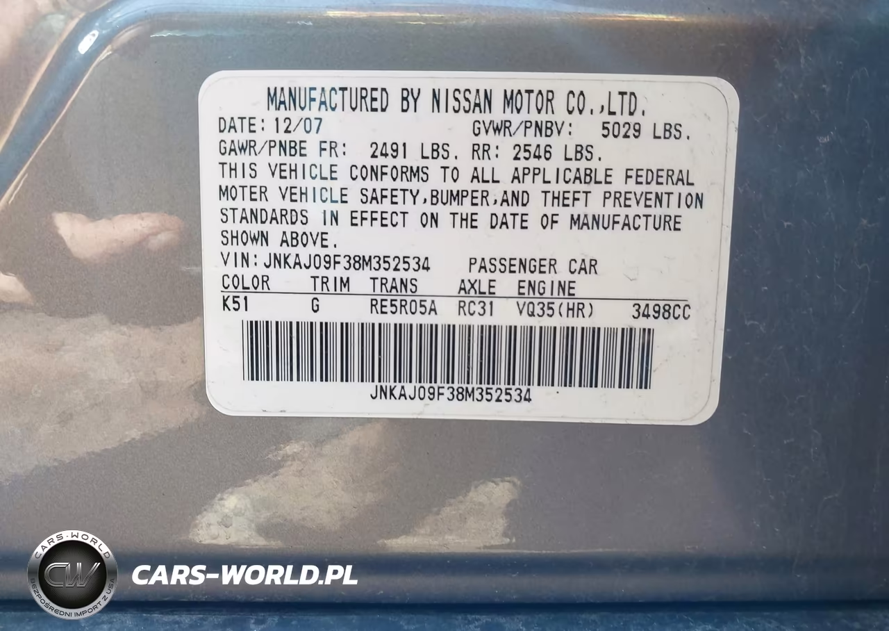 2008 Infiniti Ex35 Journey VIN:JNKAJ09F38M352534 - 9