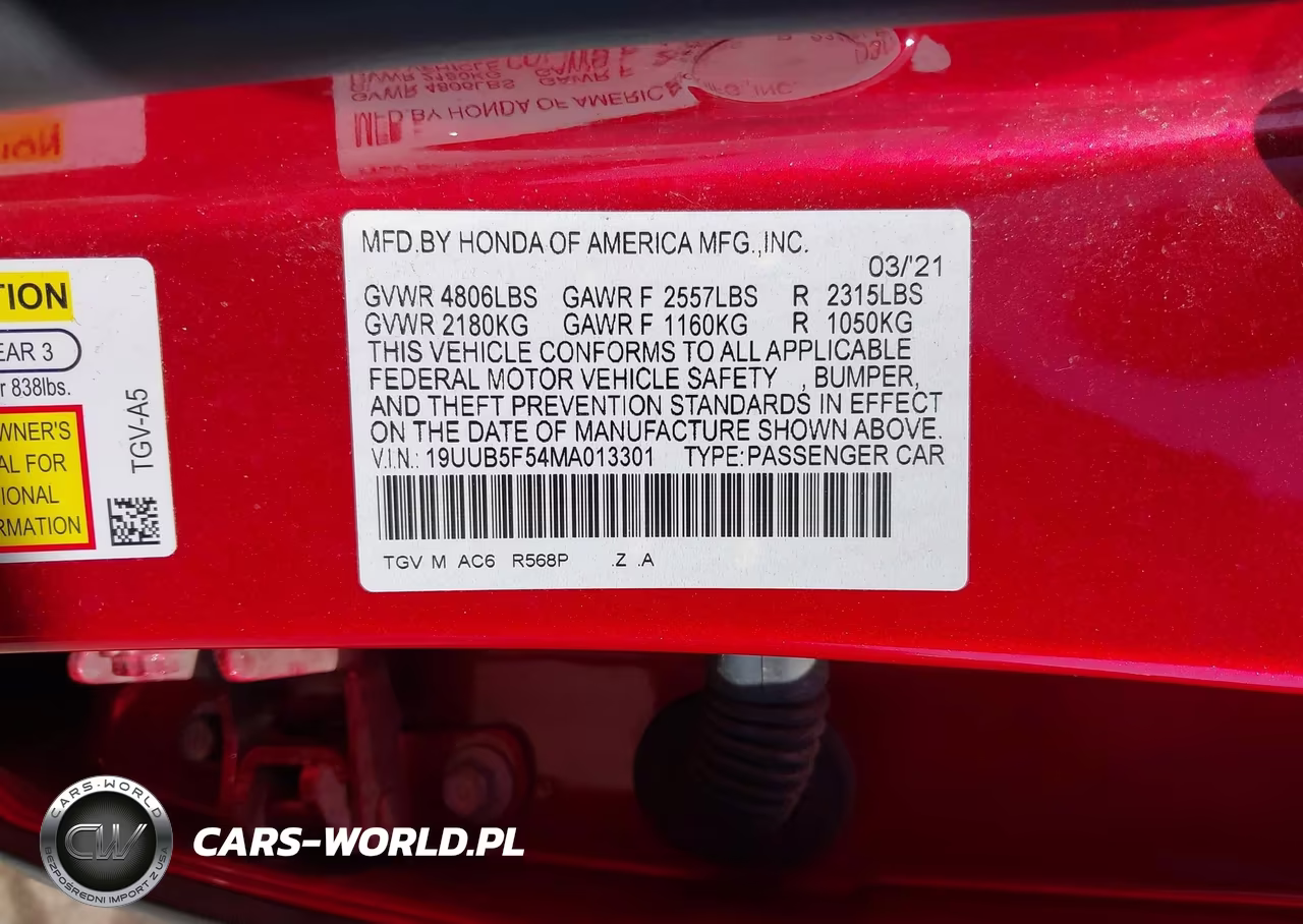 2021 Acura Tlx A-Spec Package VIN:19UUB5F54MA013301 - 9