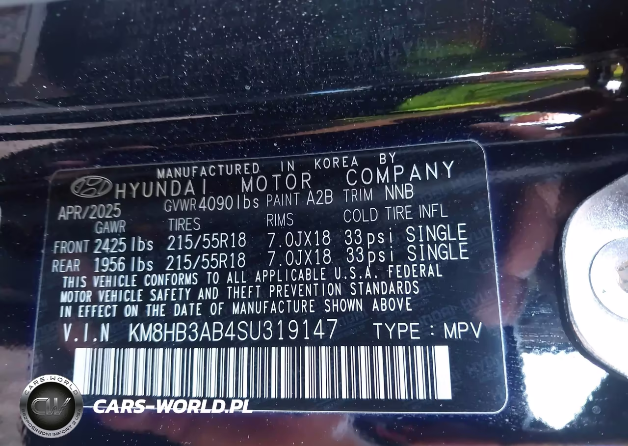 2025 Hyundai Kona Sel VIN:KM8HB3AB4SU319147 - 9