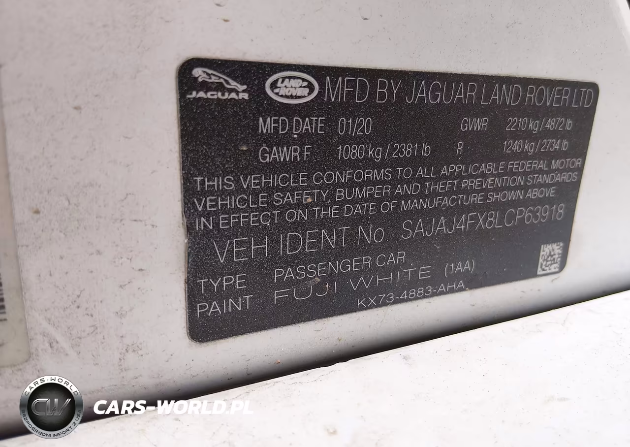 2020 Jaguar Xe S Awd Automatic VIN:SAJAJ4FX8LCP63918 - 9