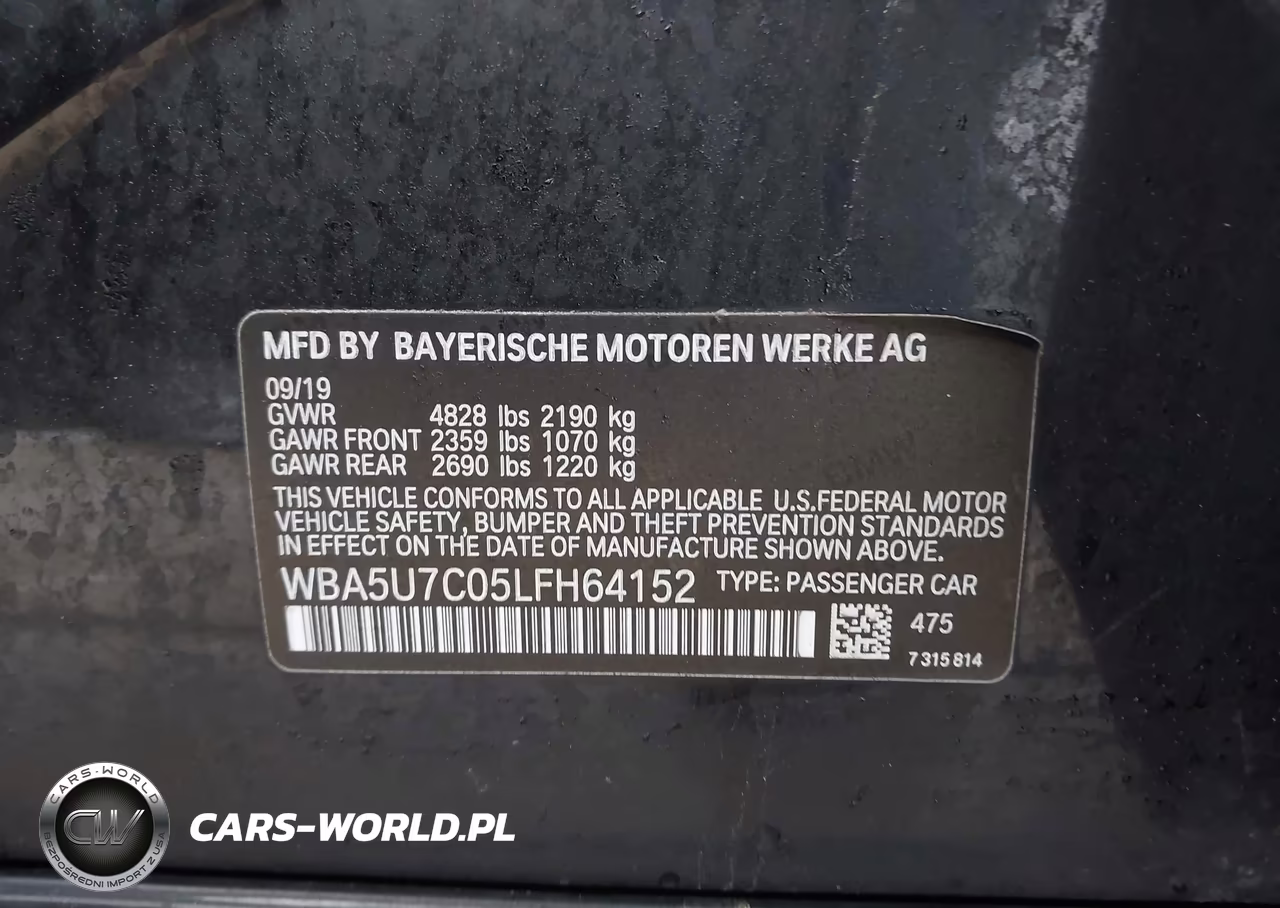 2020 BMW M340I VIN:WBA5U7C05LFH64152 - 9