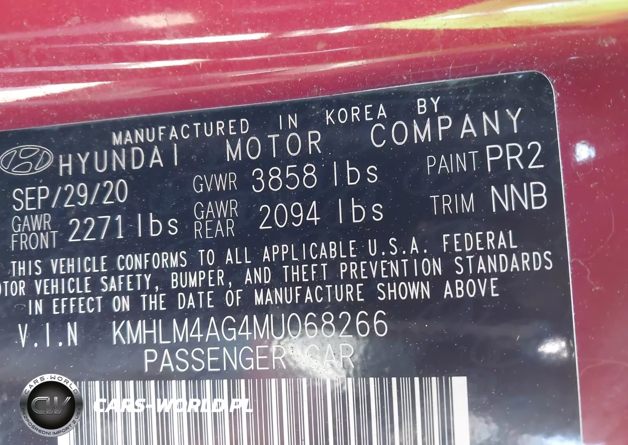 2021 Hyundai Elantra Sel VIN:KMHLM4AG4MU068266 - 9