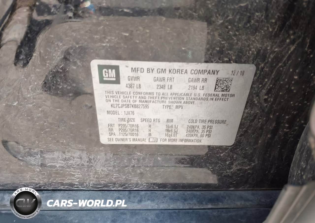 2019 Chevrolet Trax Lt VIN:KL7CJPSB7KB827595 - 9