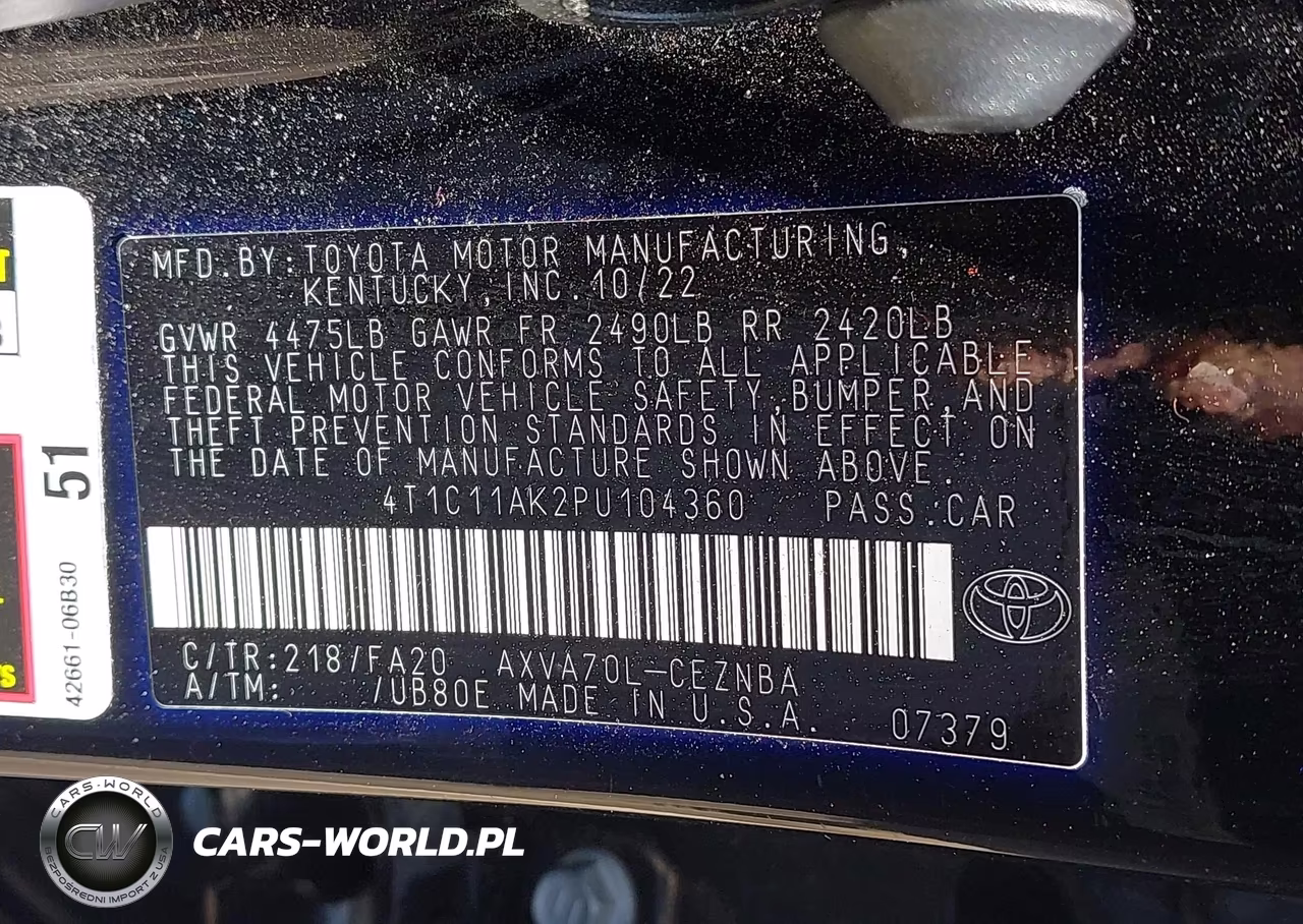 2023 Toyota Camry Le VIN:4T1C11AK2PU104360 - 9