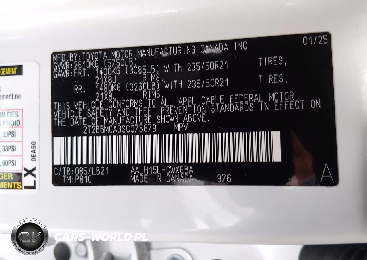 2025 Lexus Rx 350H Premium Plus VIN:2T2BBMCA3SC075679 - 9