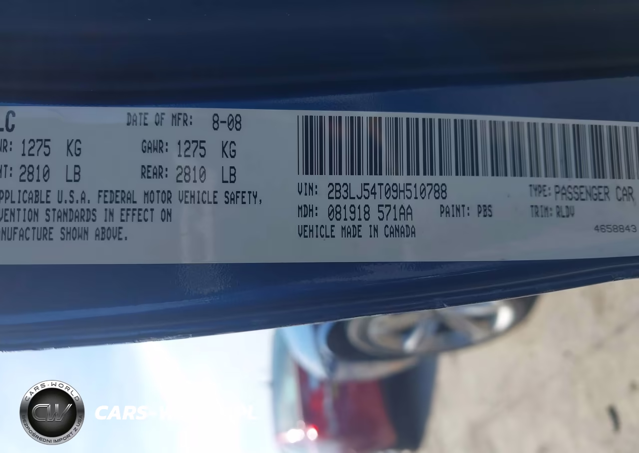 2009 Dodge Challenger R-T VIN:2B3LJ54T09H510788 - 9