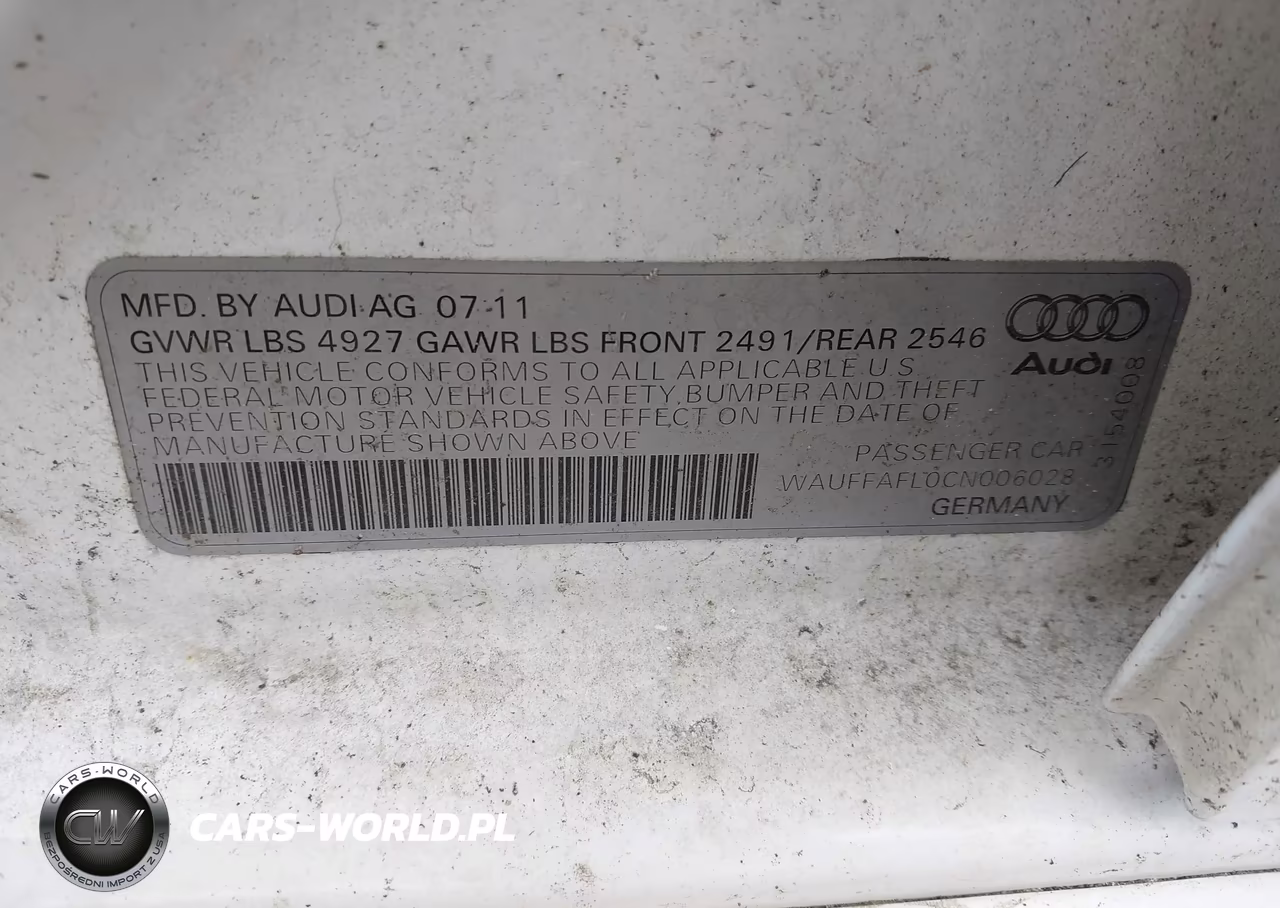 2012 Audi A4 2.0T Premium VIN:WAUFFAFL0CN006028 - 9