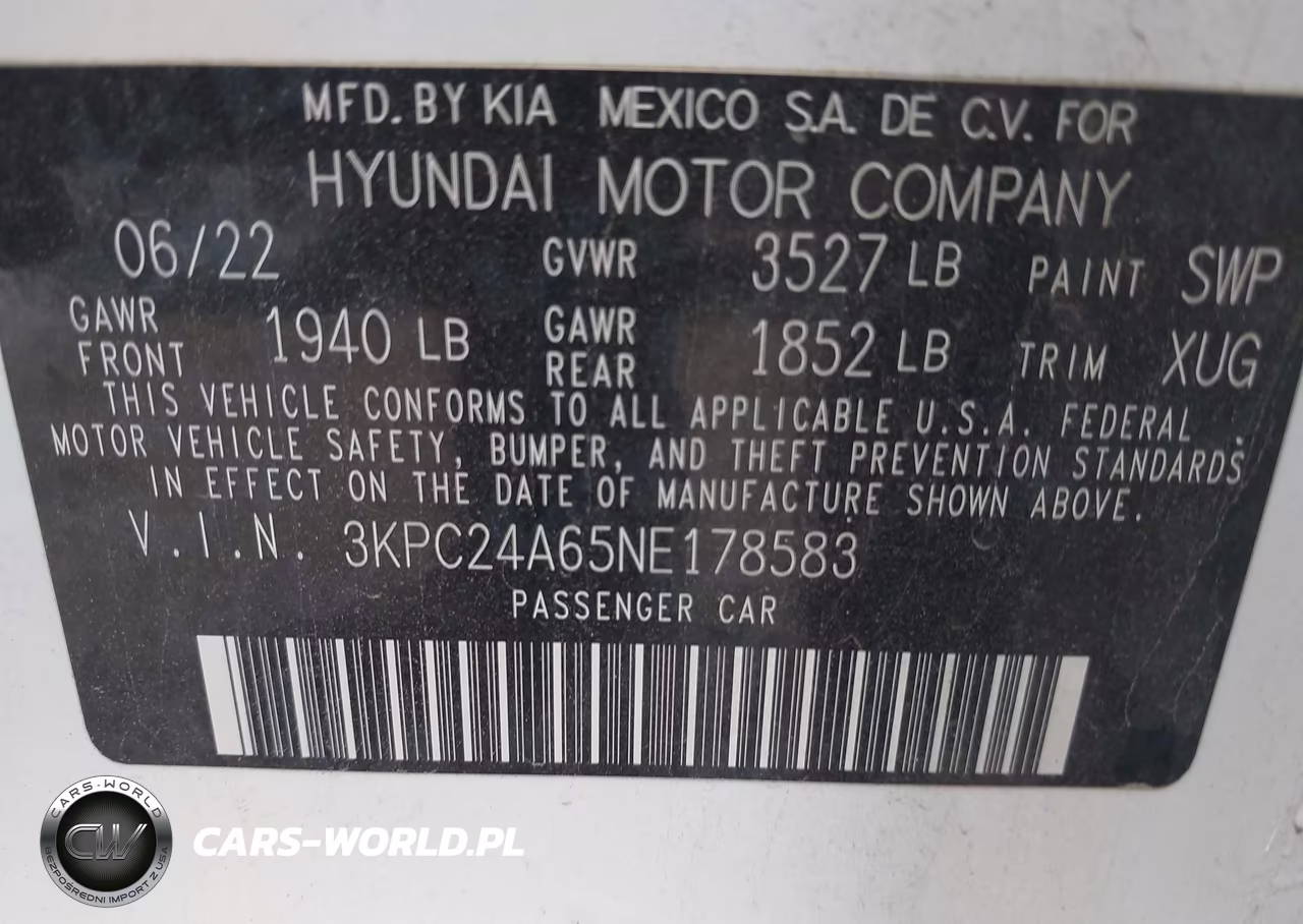 2022 Hyundai Accent Se VIN:3KPC24A65NE178583 - 9