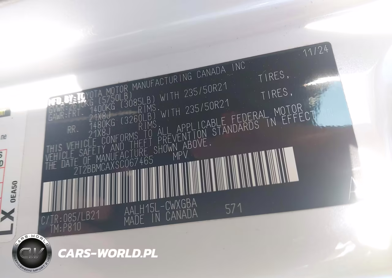 2025 Lexus Rx 350H Premium Plus VIN:2T2BBMCAXSC067465 - 9