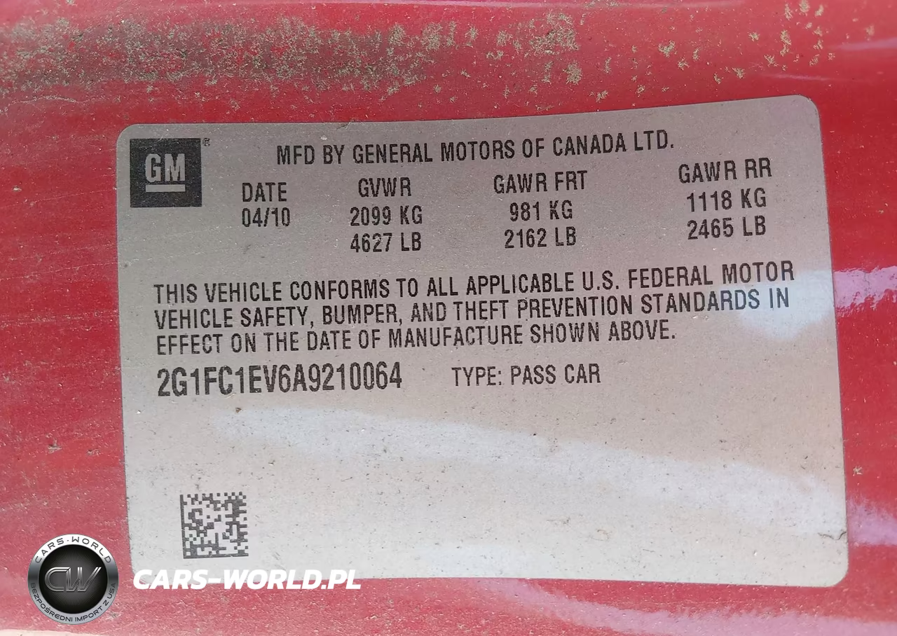 2010 Chevrolet Camaro 2Lt VIN:2G1FC1EV6A9210064 - 9