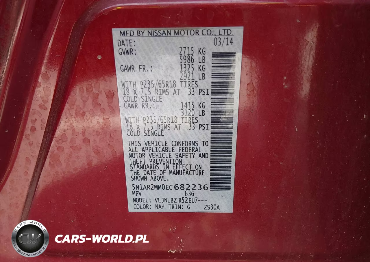 2014 Nissan Pathfinder S VIN:5N1AR2MM0EC682236 - 9