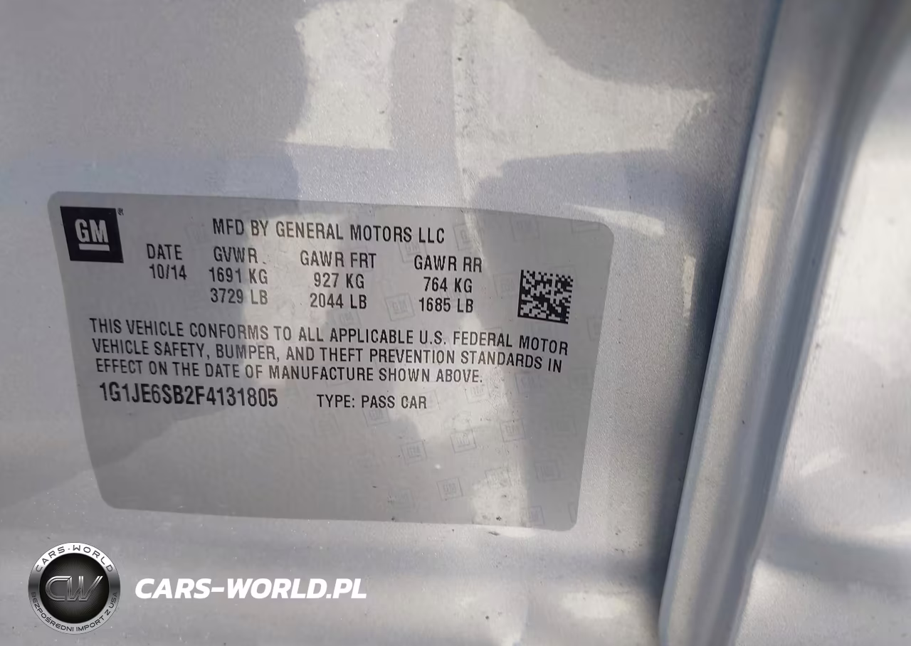 2015 Chevrolet Sonic Ltz Auto VIN:1G1JE6SB2F4131805 - 9