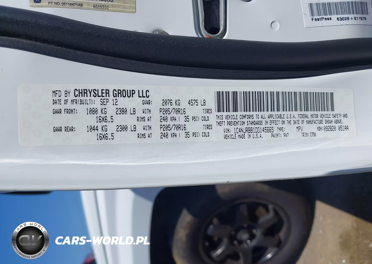2013 Jeep Patriot Sport VIN:1C4NJRBB1DD145665 - 9