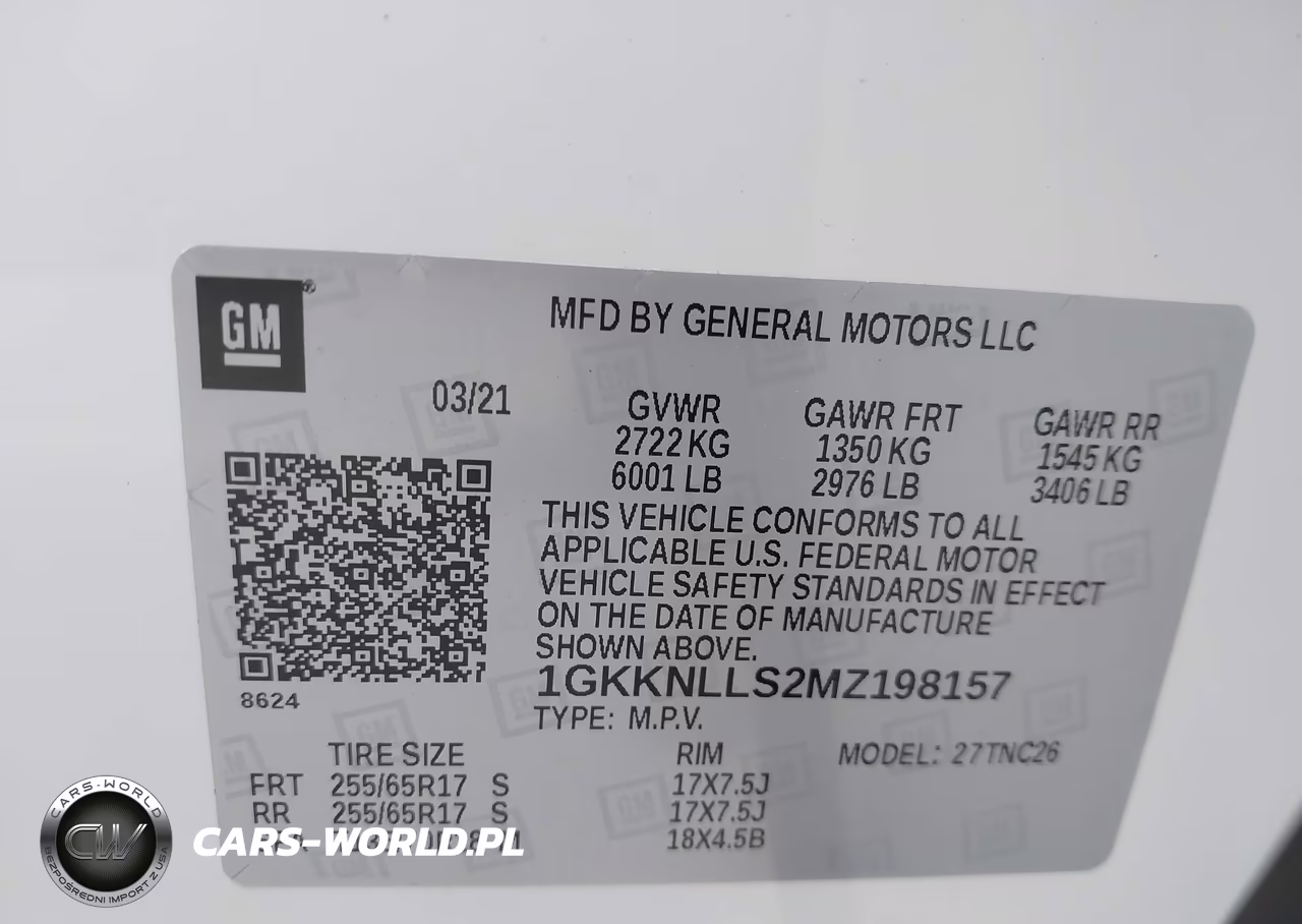 2021 GMC Acadia Awd At4 VIN:1GKKNLLS2MZ198157 - 9