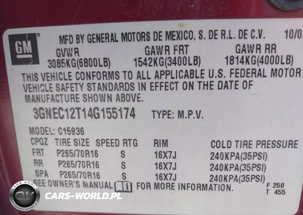 2004 Chevrolet Avalanche 1500 VIN:3GNEC12T14G155174 - 9
