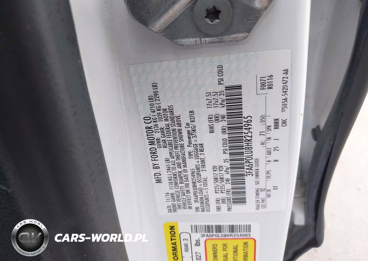 2017 Ford Fusion Hybrid Se VIN:3FA6P0LU8HR254965 - 9