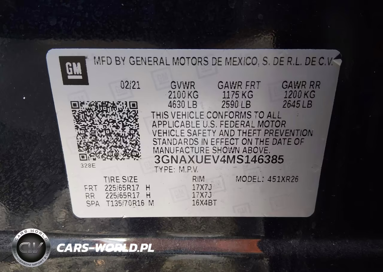 2021 Chevrolet Equinox Awd Lt VIN:3GNAXUEV4MS146385 - 9