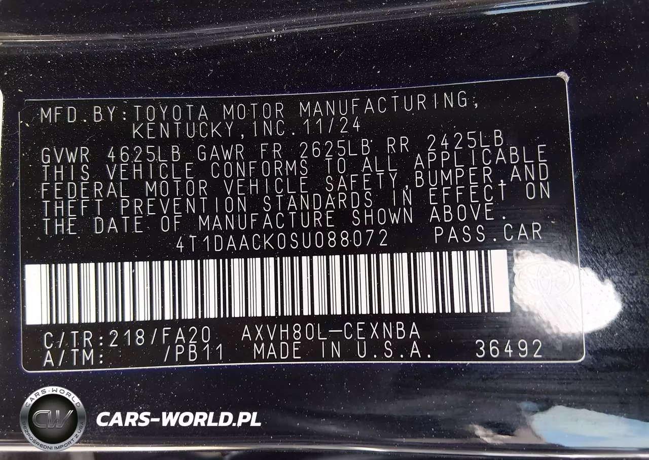 2025 Toyota Camry Le VIN:4T1DAACK0SU088072 - 9