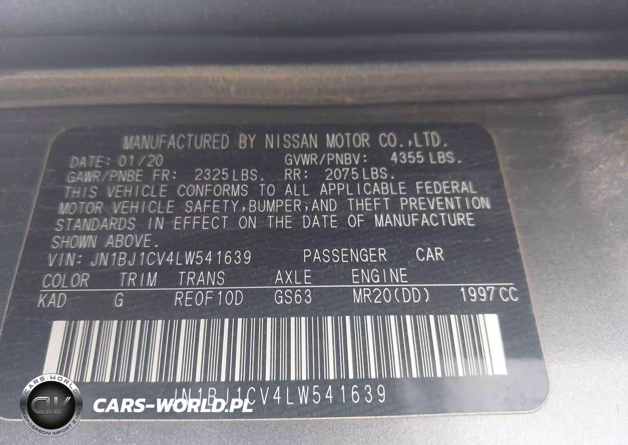2020 Nissan Rogue Sport Sv Fwd Xtronic Cvt VIN:JN1BJ1CV4LW541639 - 9