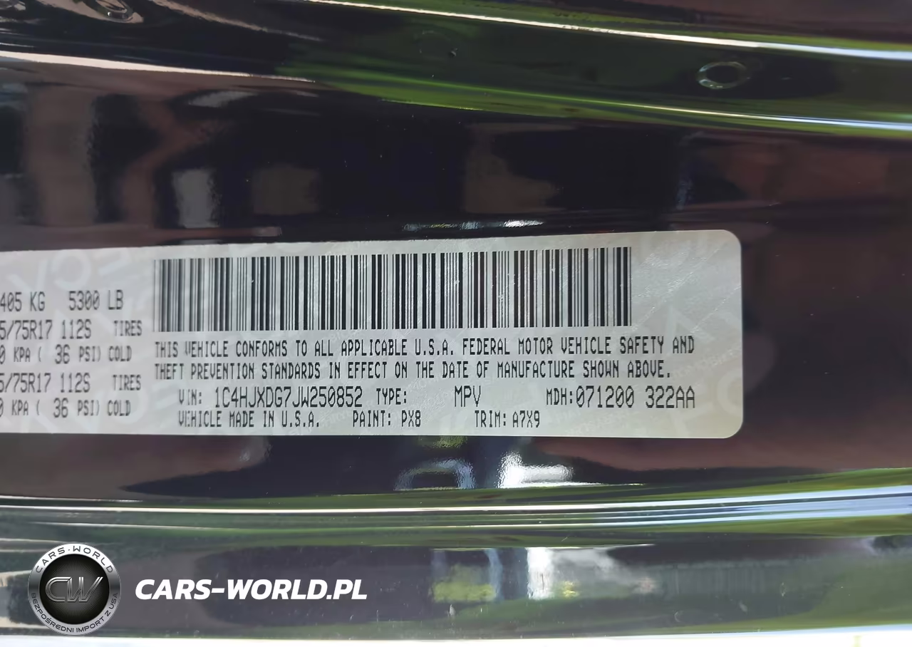 2018 Jeep Wrangler Unlimited Sport S 4X4 VIN:1C4HJXDG7JW250852 - 9