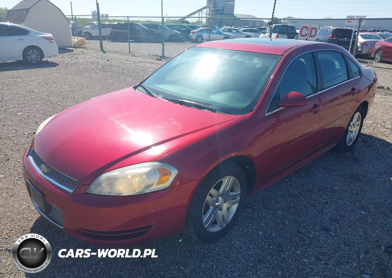 2013 Chevrolet Impala Lt VIN:2G1WG5E37D1108544 - 2