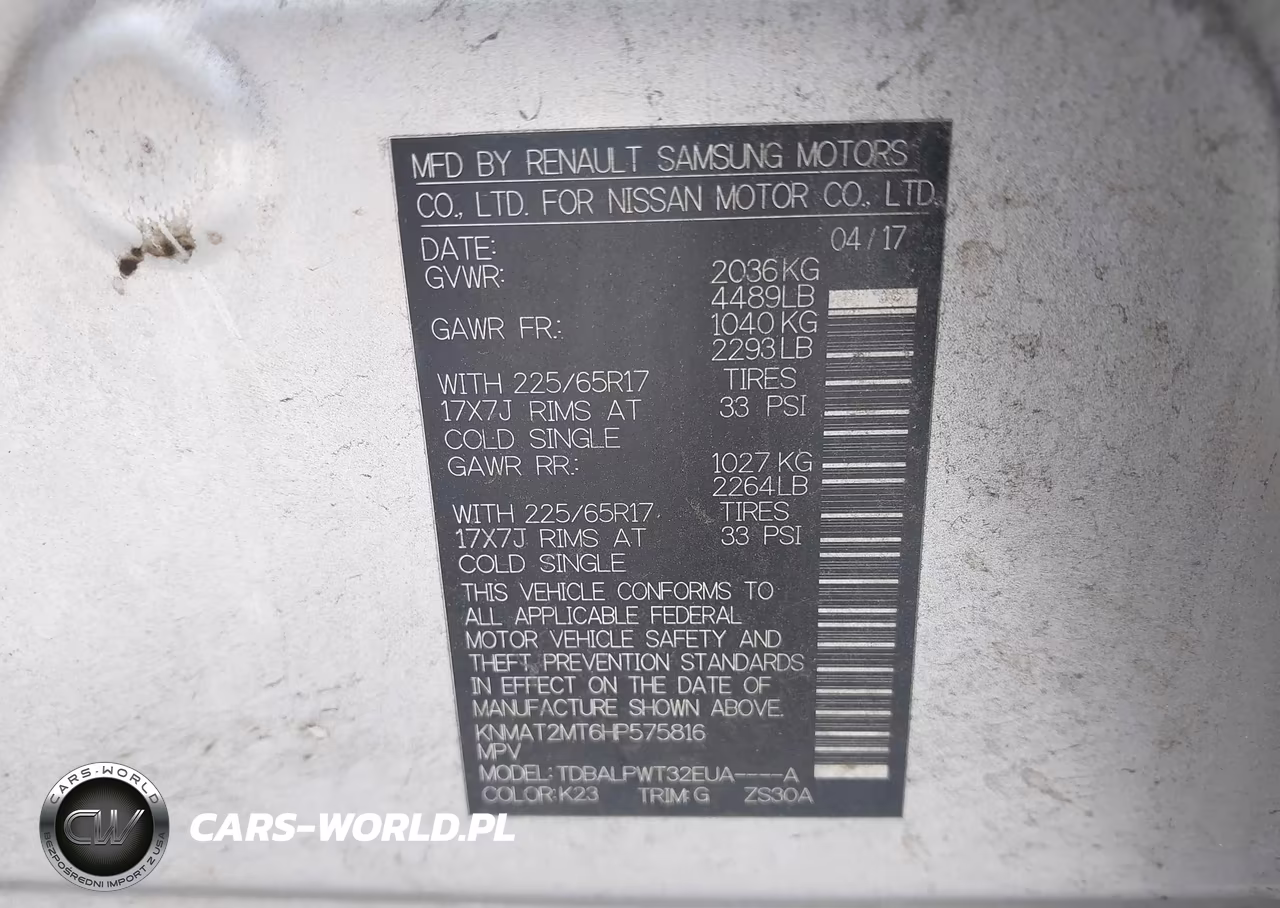 2017 Nissan Rogue S VIN:KNMAT2MT6HP575816 - 9