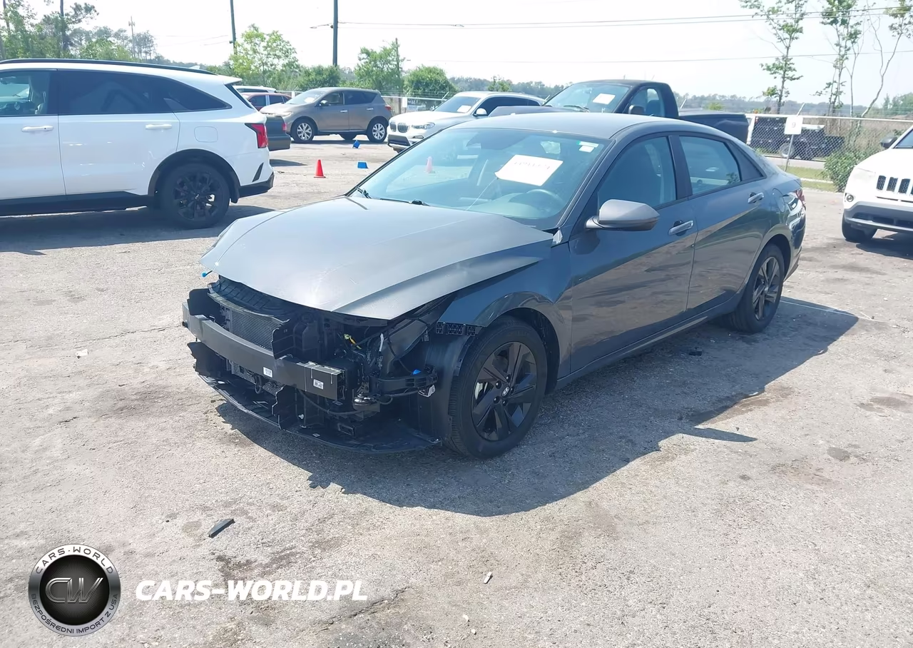 2023 Hyundai Elantra Hybrid Blue VIN:KMHLM4AJ4PU081664 - 2