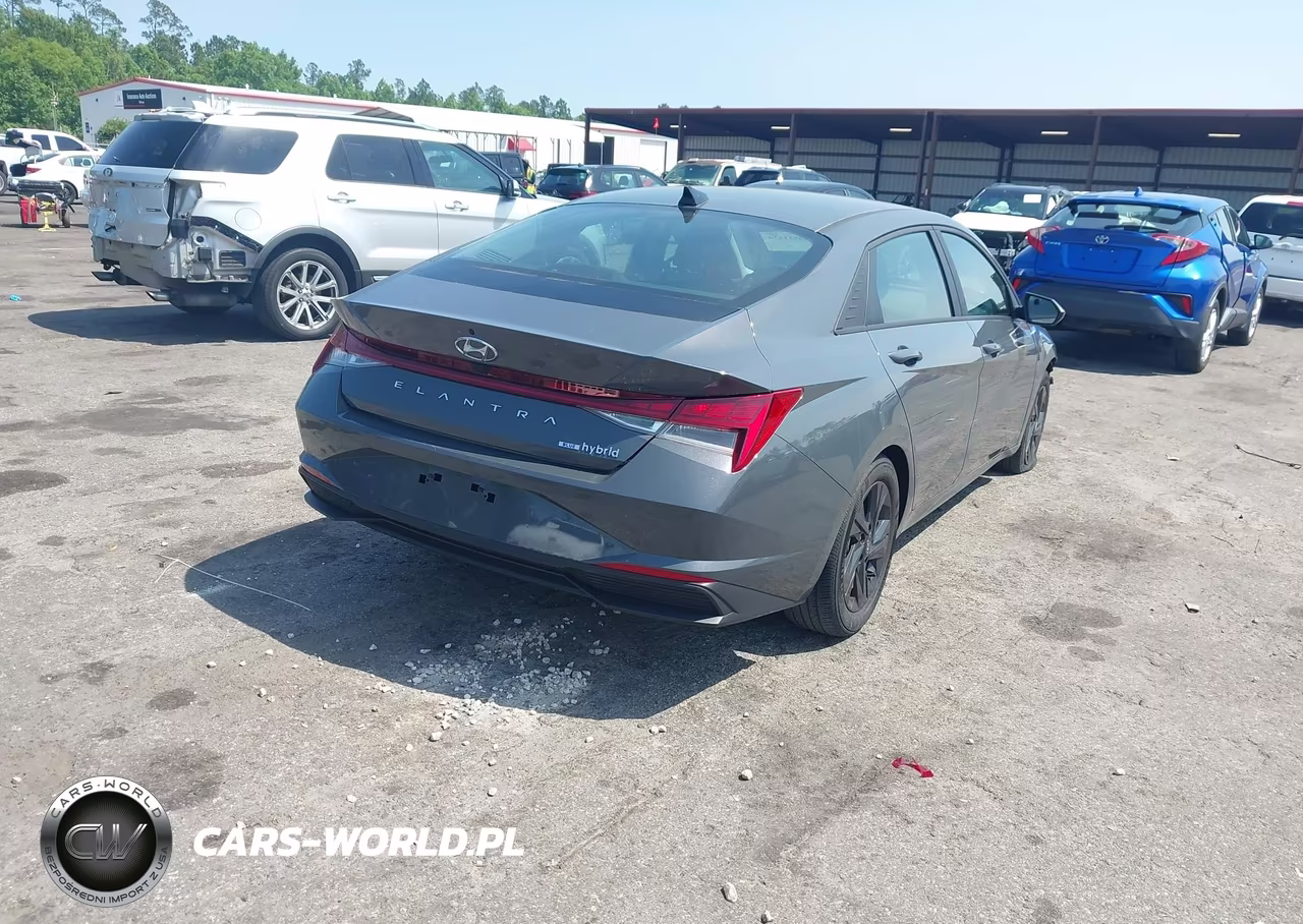 2023 Hyundai Elantra Hybrid Blue VIN:KMHLM4AJ4PU081664 - 4