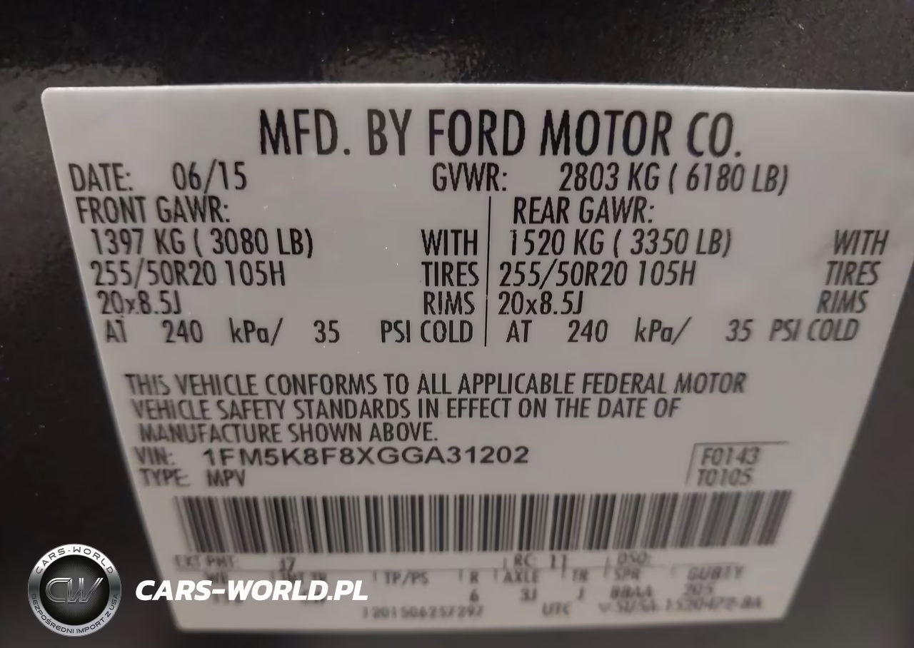 2016 Ford Explorer Limited VIN:1FM5K8F8XGGA31202 - 9