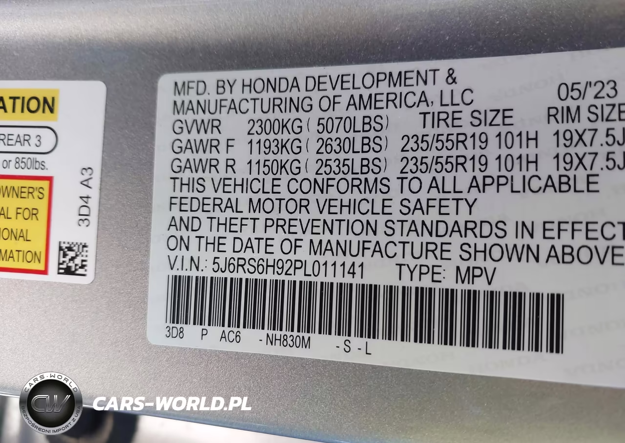 2023 Honda Cr-V Hybrid Sport Touring VIN:5J6RS6H92PL011141 - 9