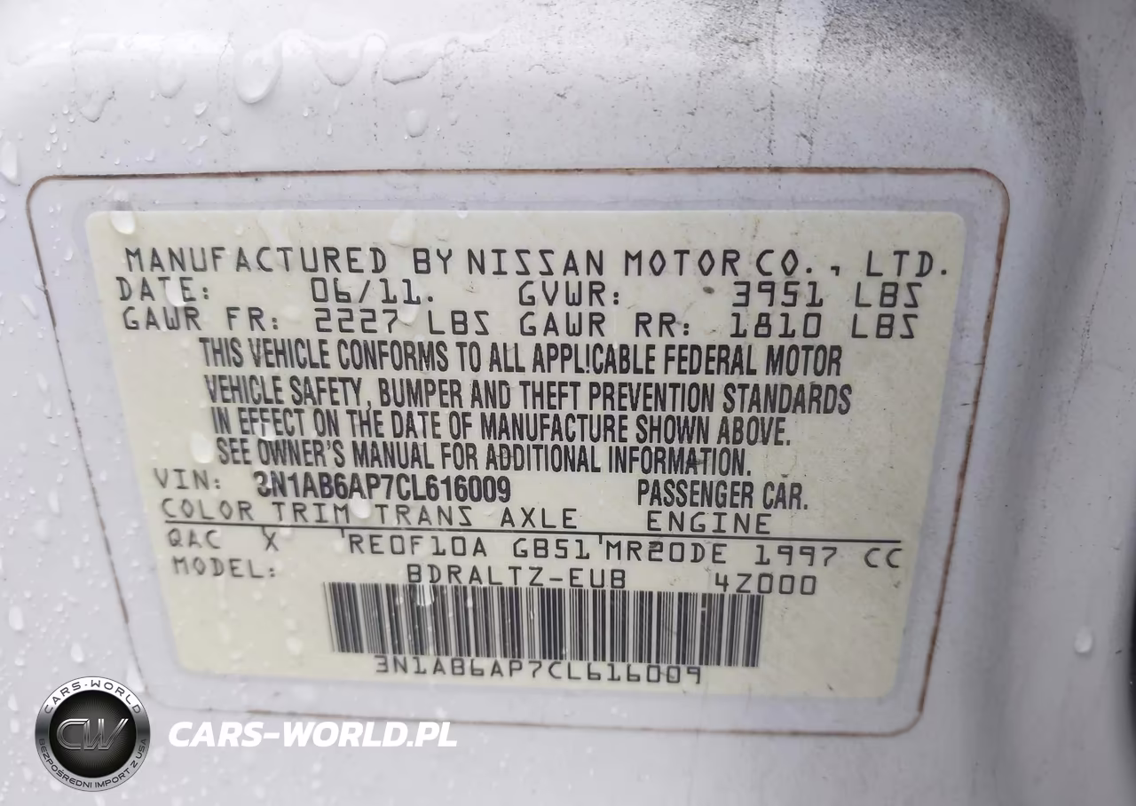 2012 Nissan Sentra 2.0 Sr VIN:3N1AB6AP7CL616009 - 9