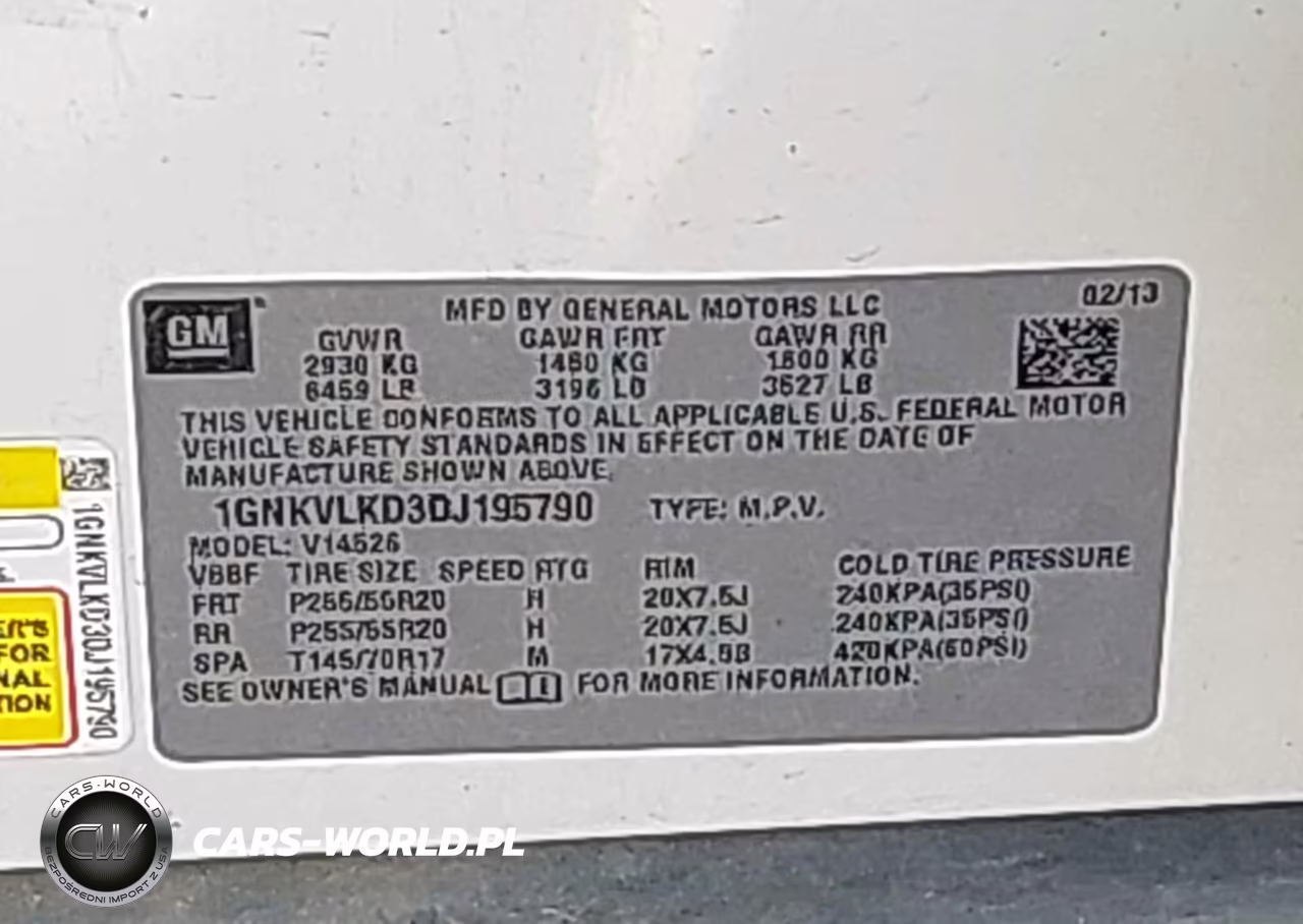 2013 Chevrolet Traverse Ltz VIN:1GNKVLKD3DJ195790 - 9