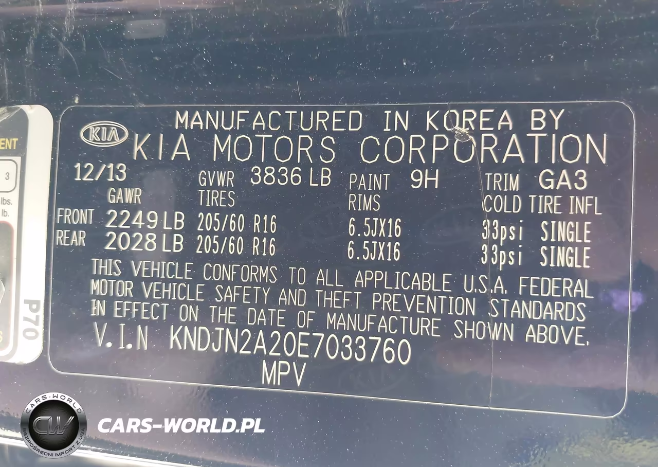 2014 Kia Soul VIN:KNDJN2A20E7033760 - 9