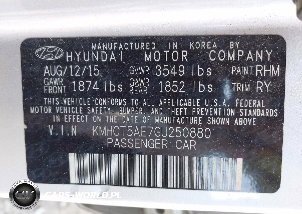2016 Hyundai Accent Se VIN:KMHCT5AE7GU250880 - 9