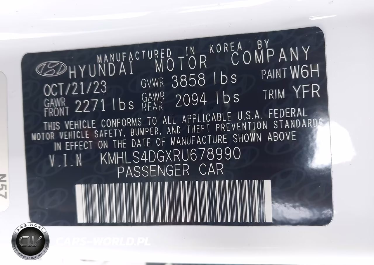 2024 Hyundai Elantra Sel VIN:KMHLS4DGXRU678990 - 9