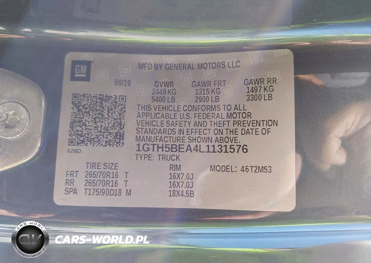 2020 GMC Canyon 2Wd VIN:1GTH5BEA4L1131576 - 9