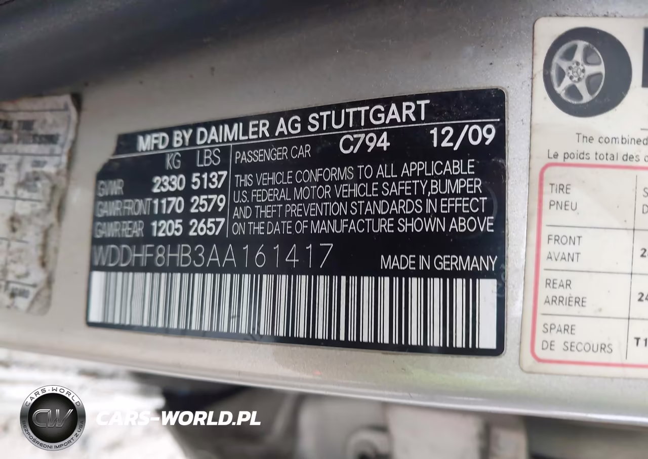2010 Mercedes-Benz E 350 4Matic VIN:WDDHF8HB3AA161417 - 9