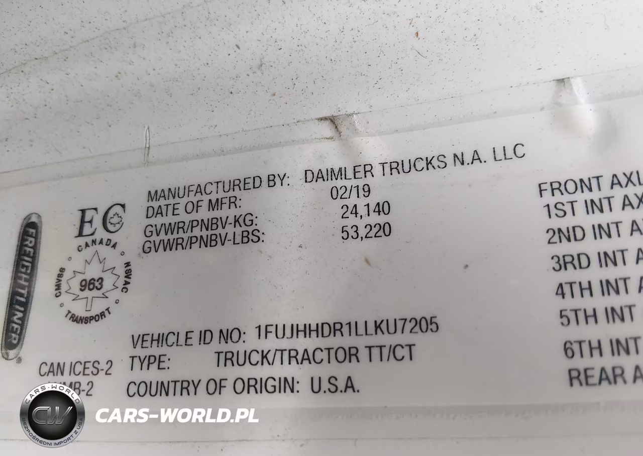2020 Freightliner New Cascadia 126 VIN:1FUJHHDR1LLKU7205 - 8