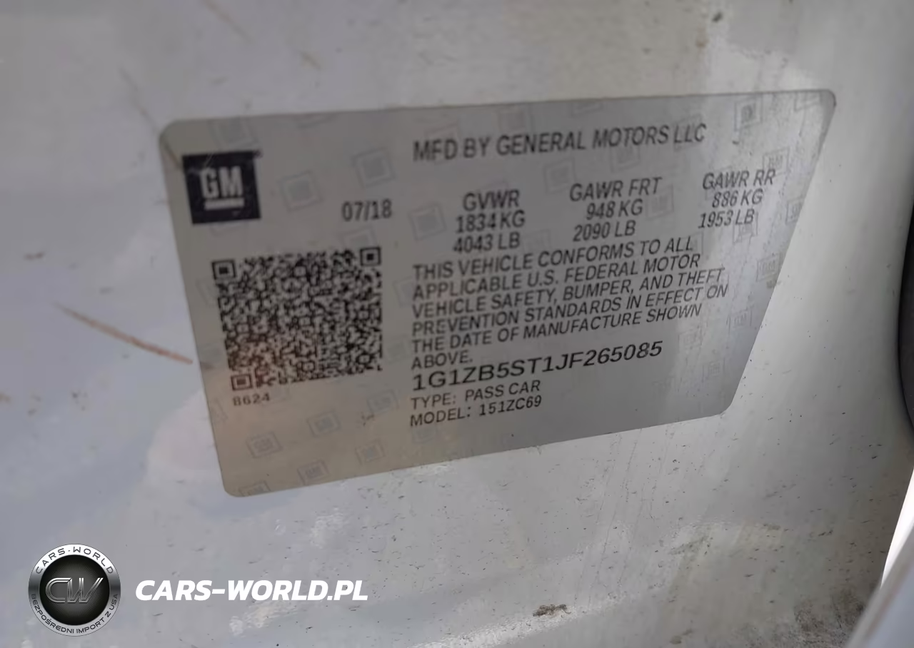 2018 Chevrolet Malibu 1Ls VIN:1G1ZB5ST1JF265085 - 9