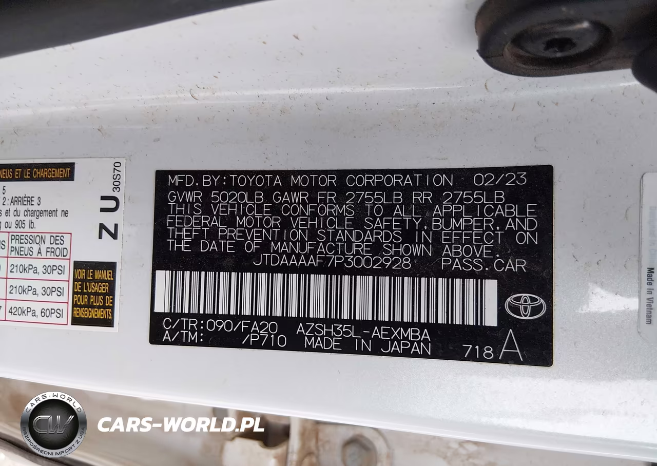 2023 Toyota Crown Xle VIN:JTDAAAAF7P3002928 - 9