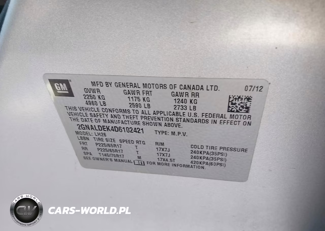 2013 Chevrolet Equinox 1Lt VIN:2GNALDEK4D6102421 - 9