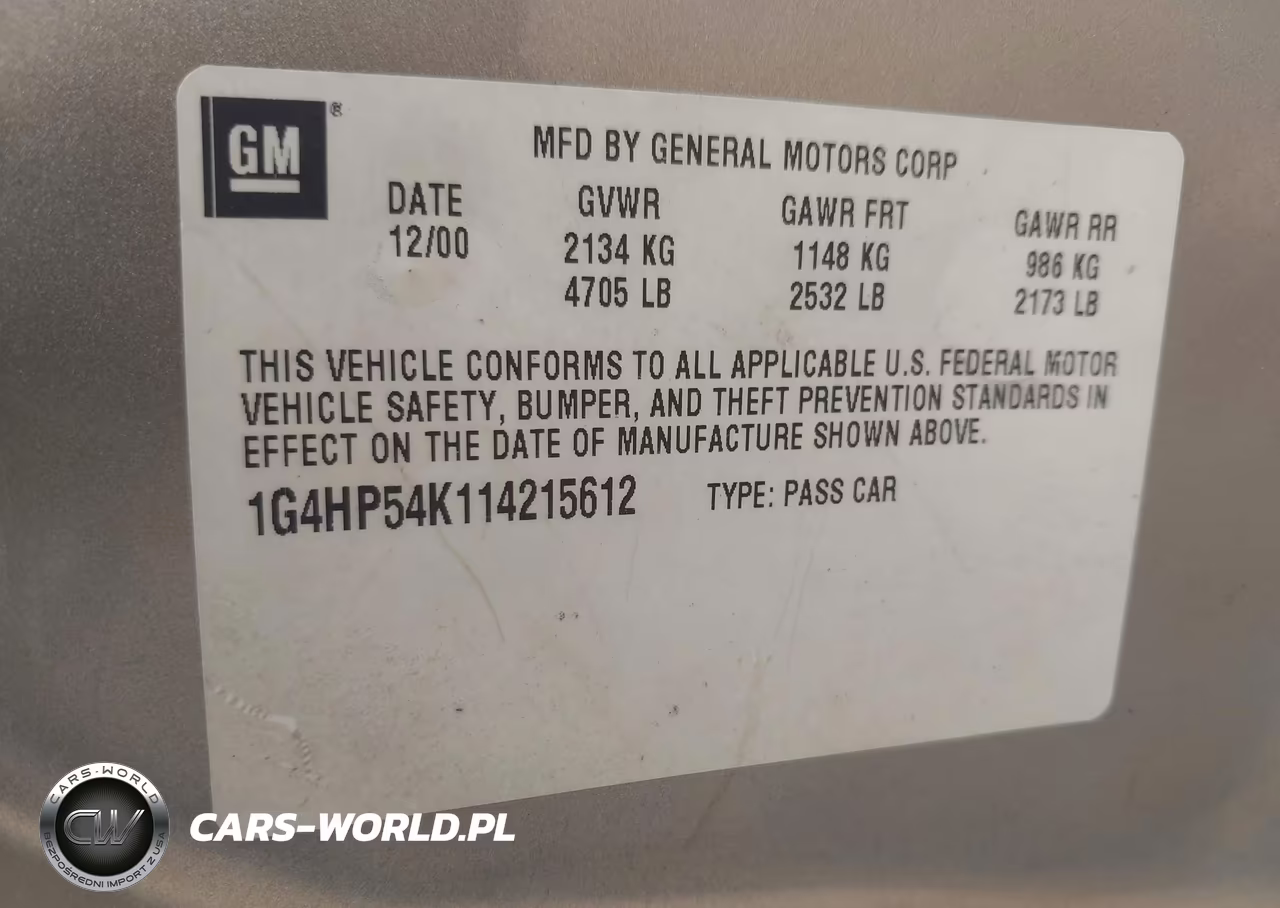 2001 Buick Lesabre Custom VIN:1G4HP54K114215612 - 9